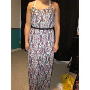 Patterned maxi dress